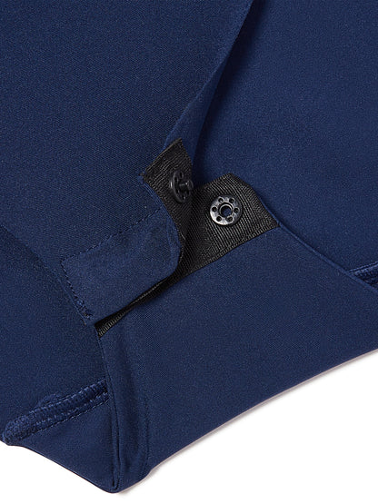 DaySculpt™ Long Sleeve Square Neck Snapped Top