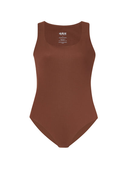 DaySculpt™ Sleeveless Square Neck Snapped Top